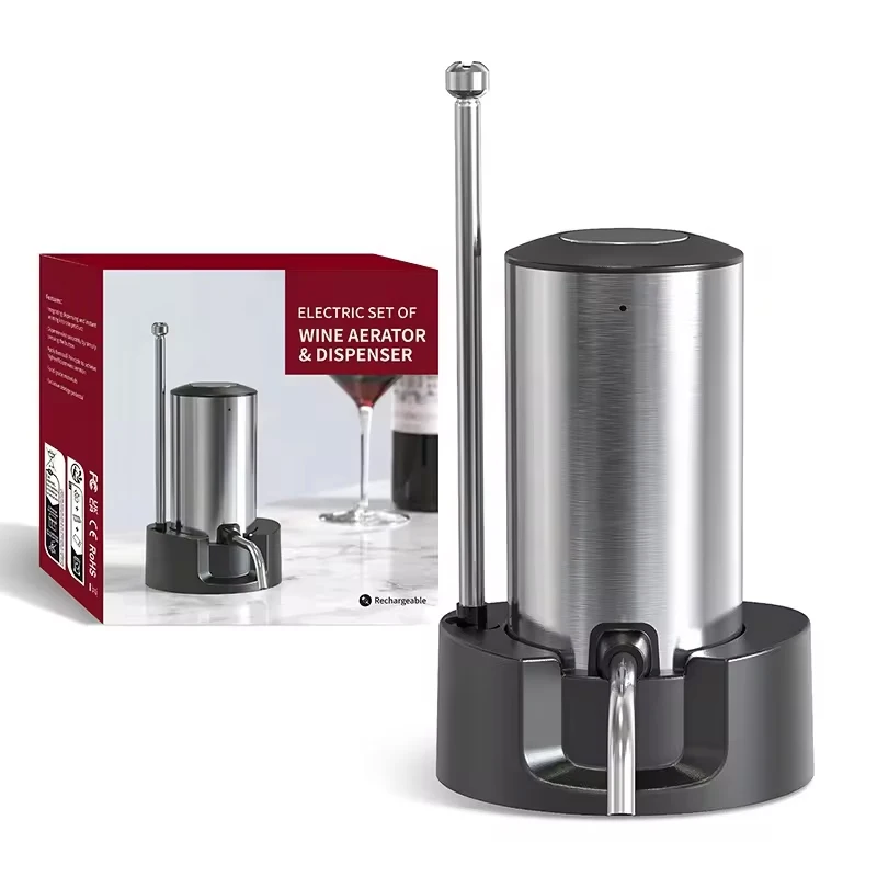 Wine Aerator Pour - مهوية نبيذ كهربائية ذكية وموزع ،