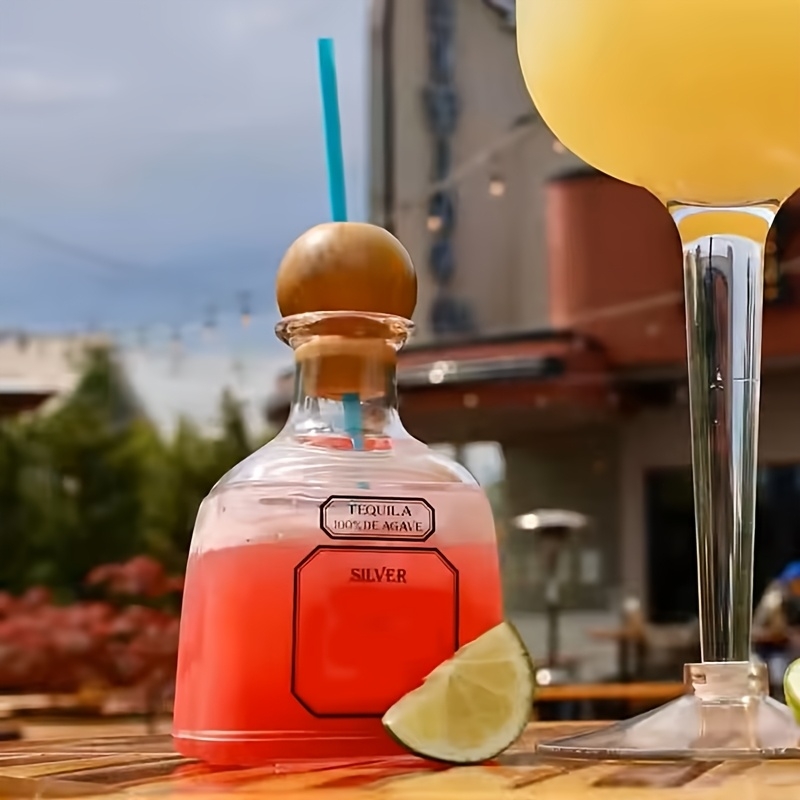 Wine Beer Liquor - زجاجة تيكيلا قابلة لإعادة الاستخدام سعة