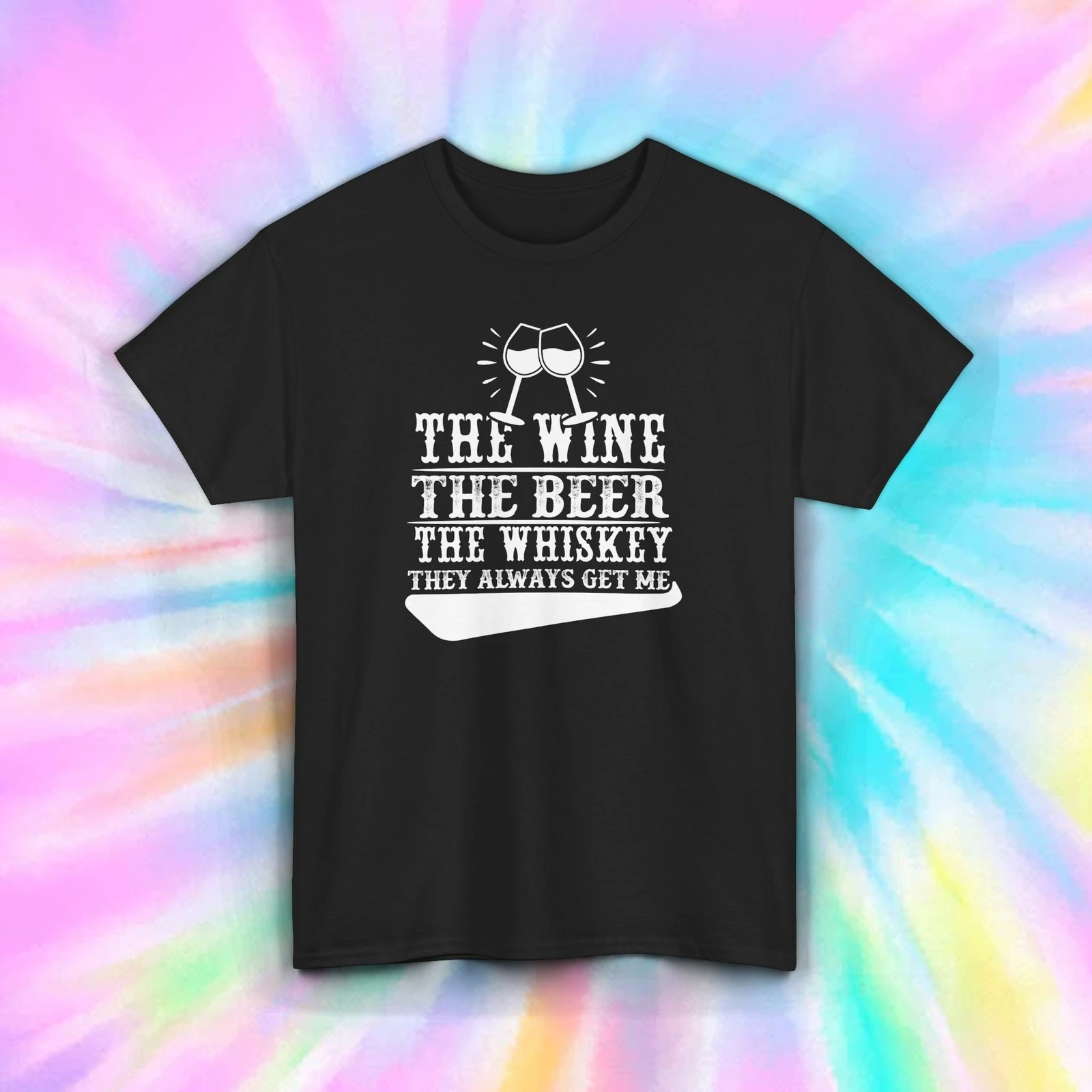 Wine To Beer Alcohol - النبيذ البيرة ويسكي قميص مضحك الكحول