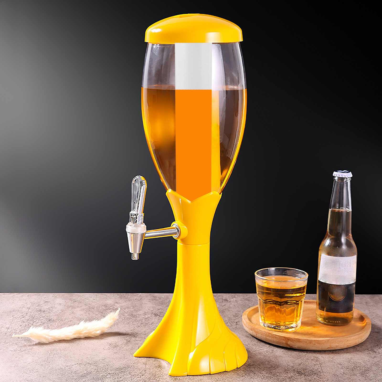 Wine Beer Liquor - برج مشروبات مع أنابيب ثلجية للبيرة