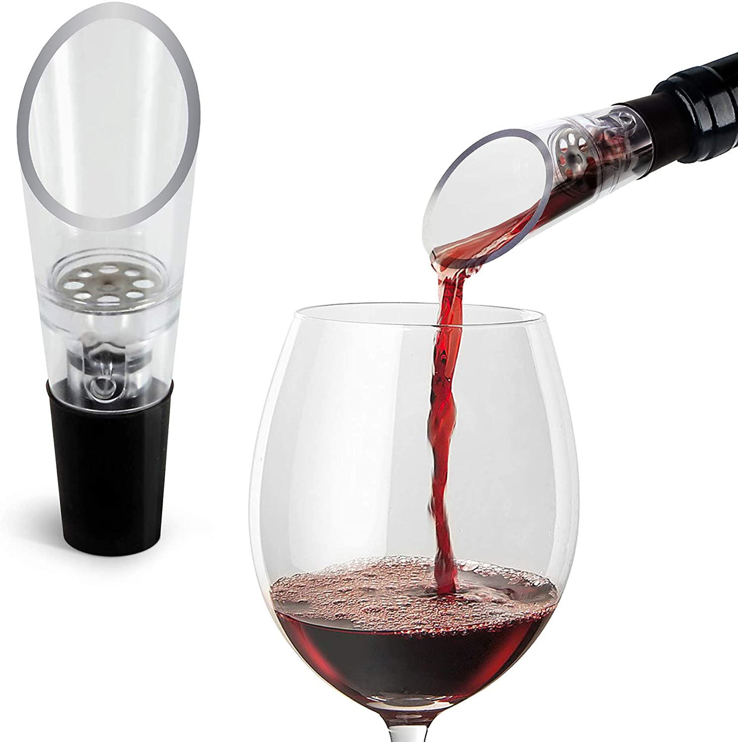 مهوية النبيذ المدفق الدورق زجا - مراجعة Wine Beer Liquor وسعره