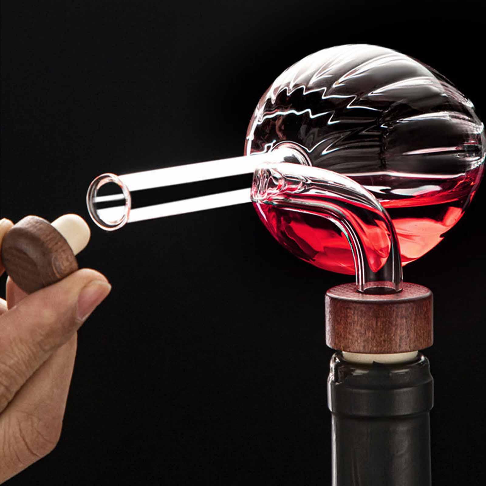 مجموعة زجاجية مبتكرة للصب السر - مراجعة Wine Aerator Pour وسعره