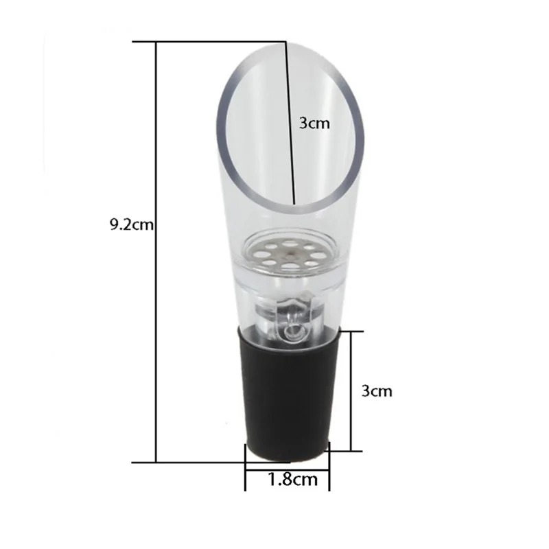 وعاء نبيذ أكريليك ، سدادة زجاج - مراجعة Wine Aerator Pour وسعره