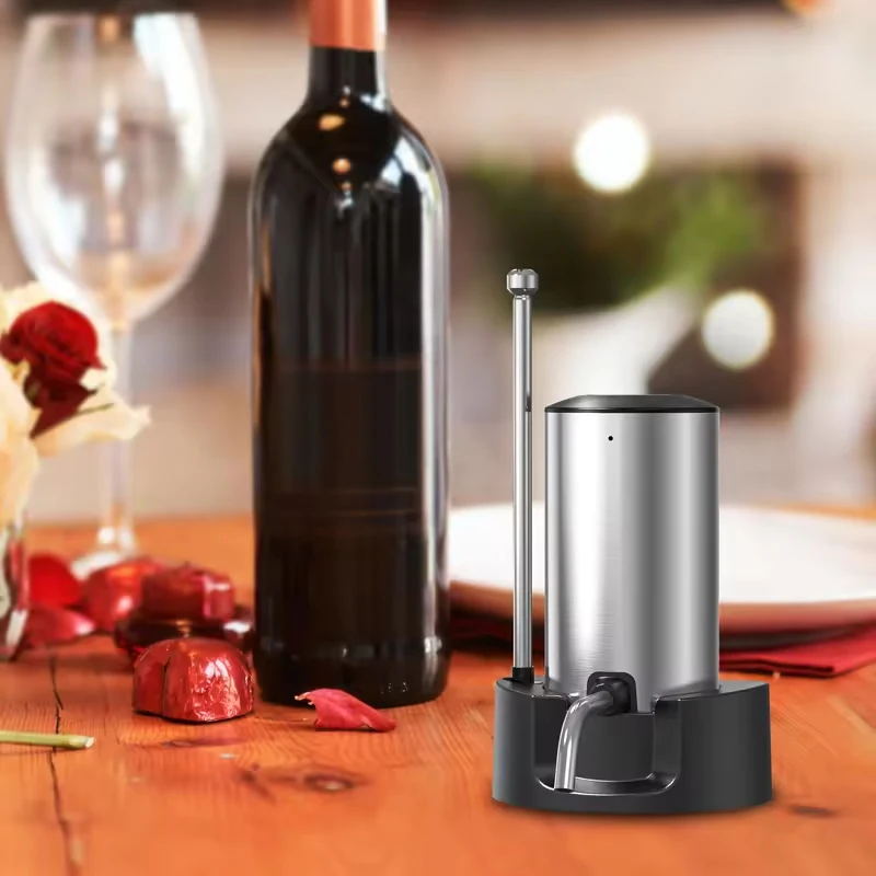 مهوية نبيذ كهربائية ذكية وموزع - مراجعة Wine Aerator Pour وسعره