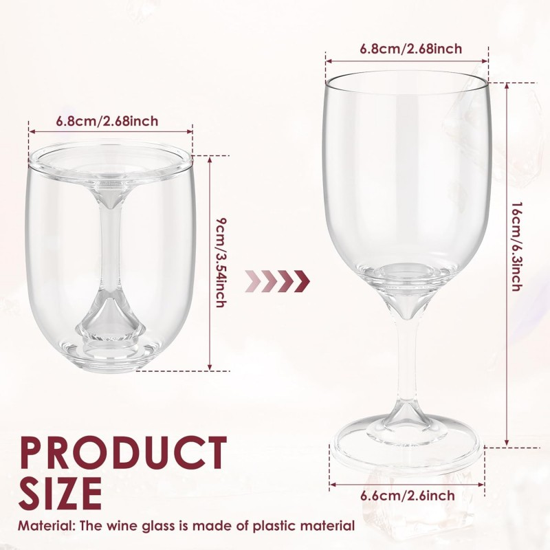 للطي كأس للنبيذ شفافة الغذاء ا - مراجعة Wine & Beer Unlimited Spirits Photos وسعره
